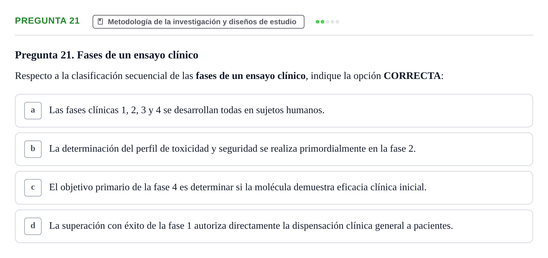 Enunciado: Pregunta 21 · Recursos Informáticos y Documentación UDL 2023