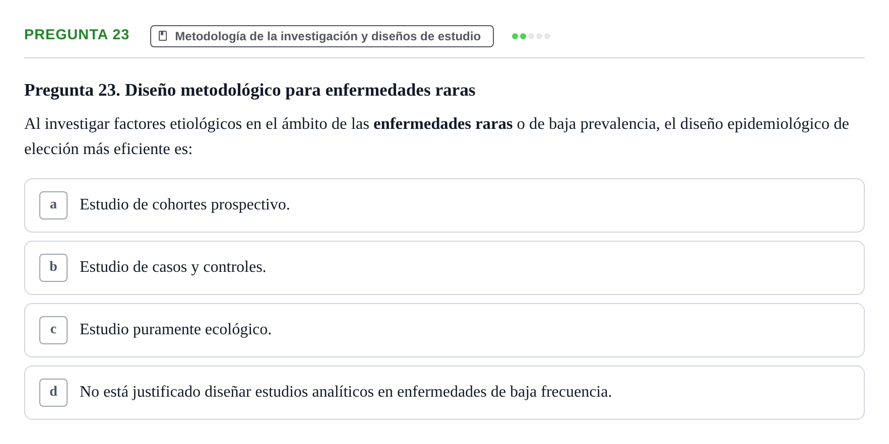 Enunciado: Pregunta 23 · Recursos Informáticos y Documentación UDL 2023