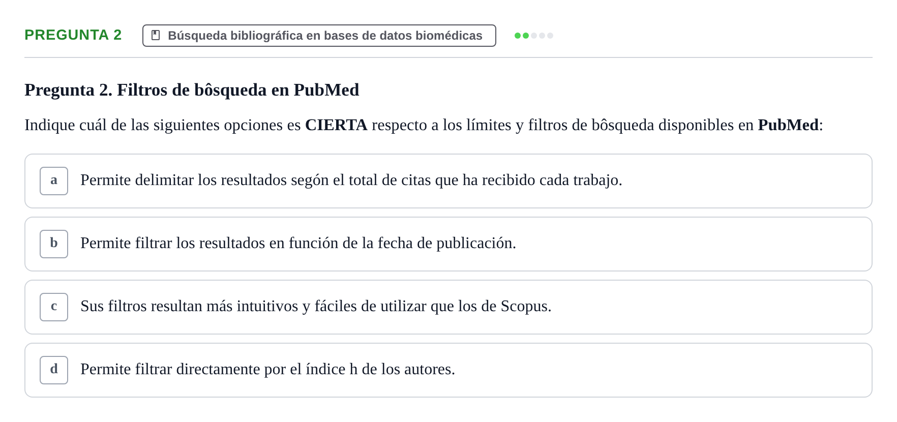 Enunciado: Pregunta 2 · Recursos Informáticos y Documentación UDL 2023
