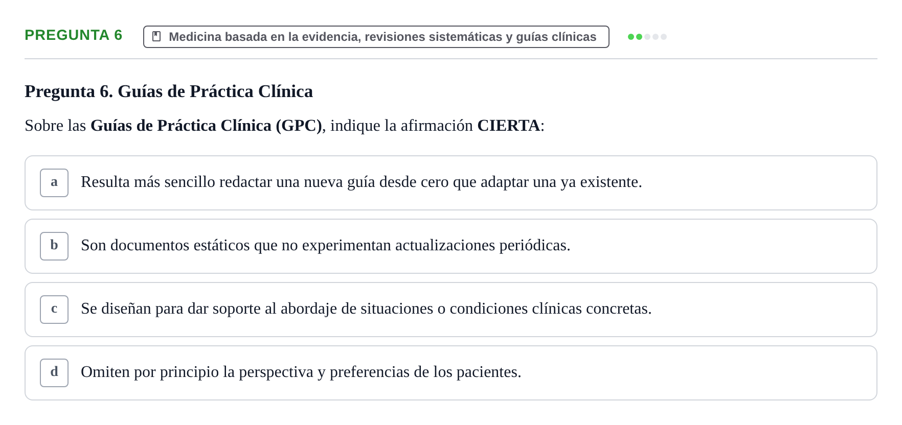 Enunciado: Pregunta 6 · Recursos Informáticos y Documentación UDL 2023