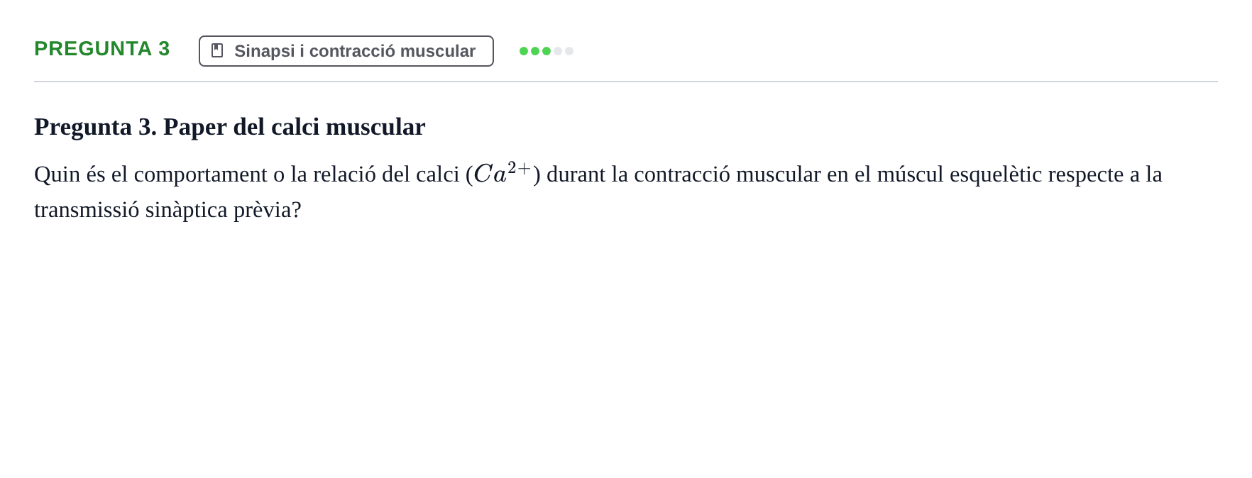 Enunciado: Pregunta 3 · Estructura y función celular UDL 2018
