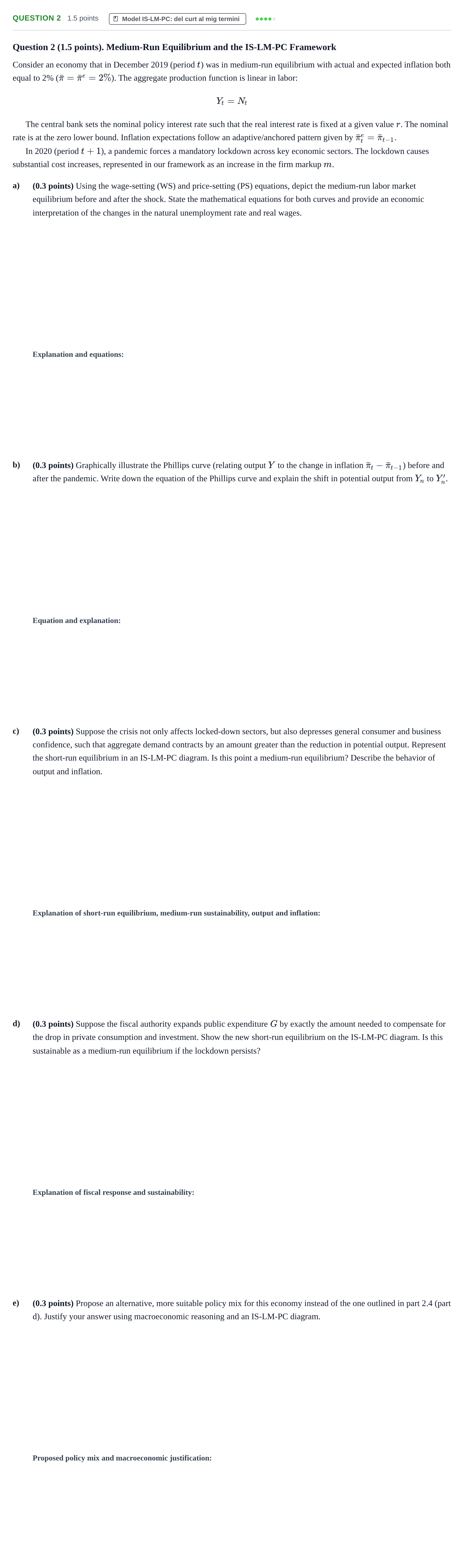 Enunciado: Question 2 · Introducció a la Macroeconomia UPF 2021