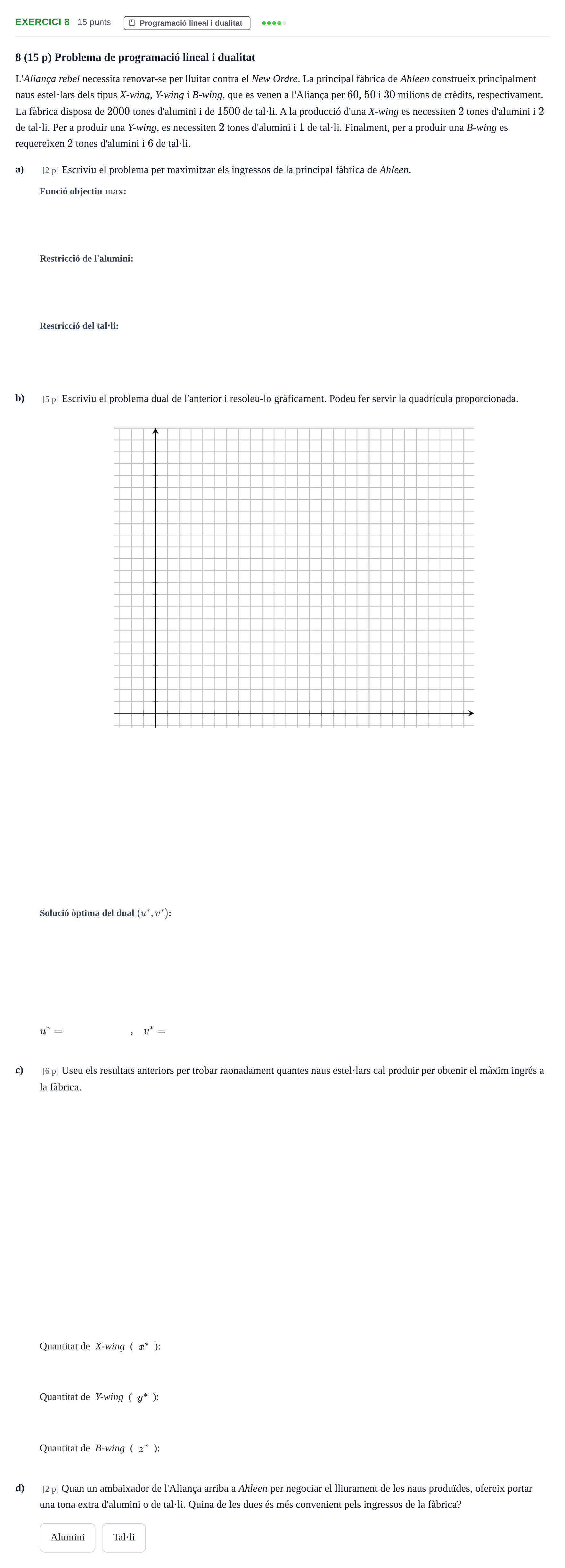 Enunciado: Problema 8 · Matematiques Iii UPF 2015