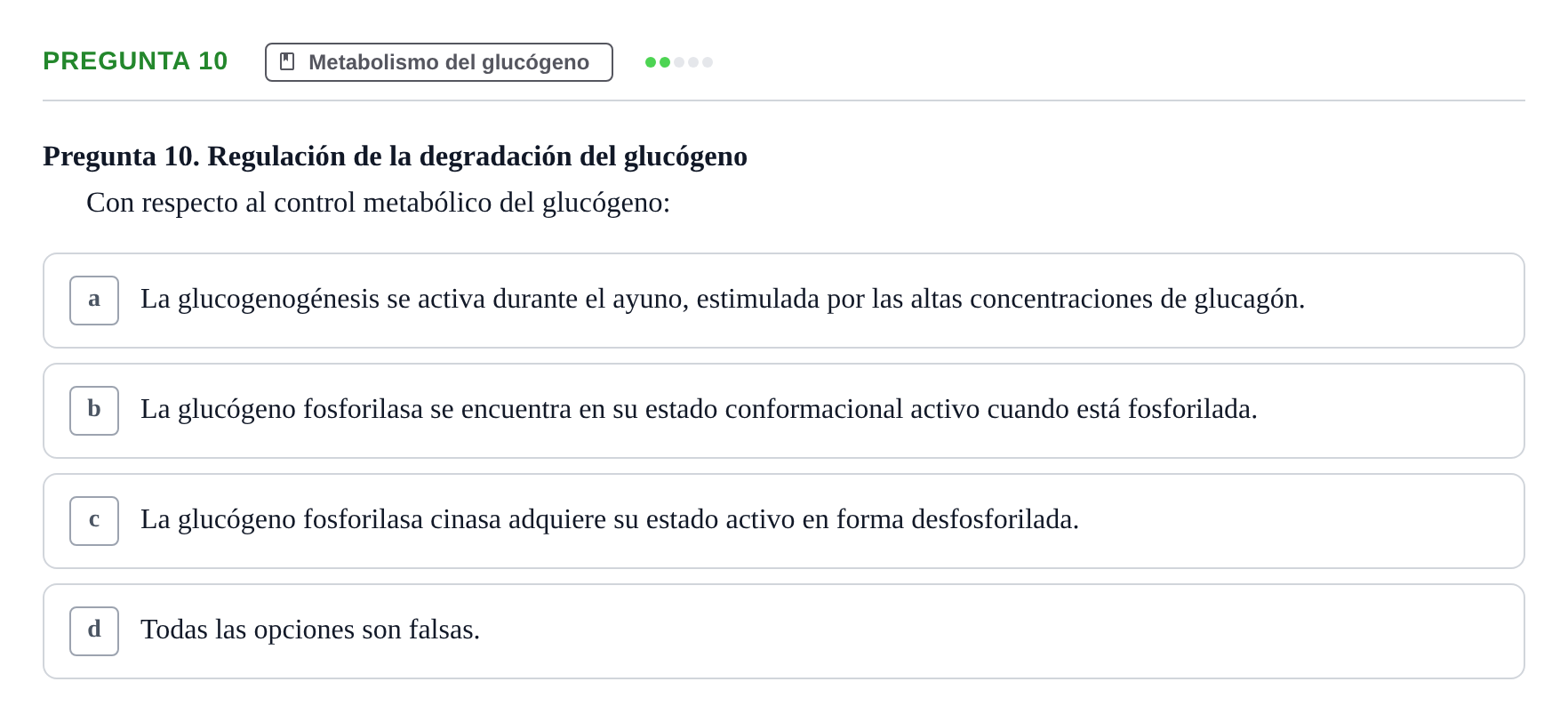 Enunciado: Pregunta 10 · Metabolismo-Endocrinología UDL 2014