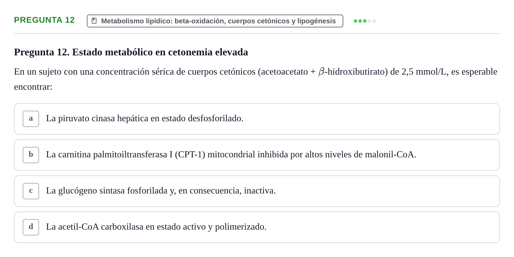 Enunciado: Pregunta 12 · Metabolismo-Endocrinología UDL 2014