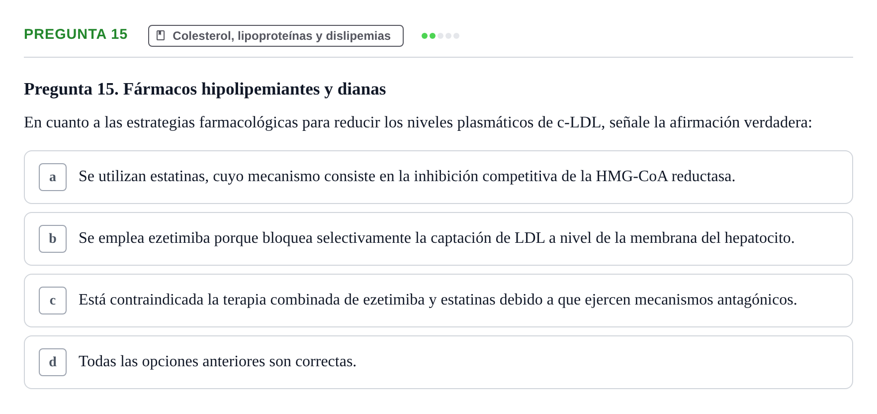 Enunciado: Pregunta 15 · Metabolismo-Endocrinología UDL 2014