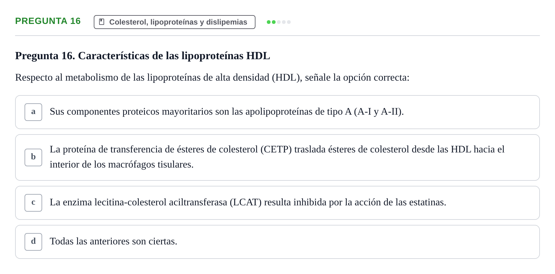Enunciado: Pregunta 16 · Metabolismo-Endocrinología UDL 2014