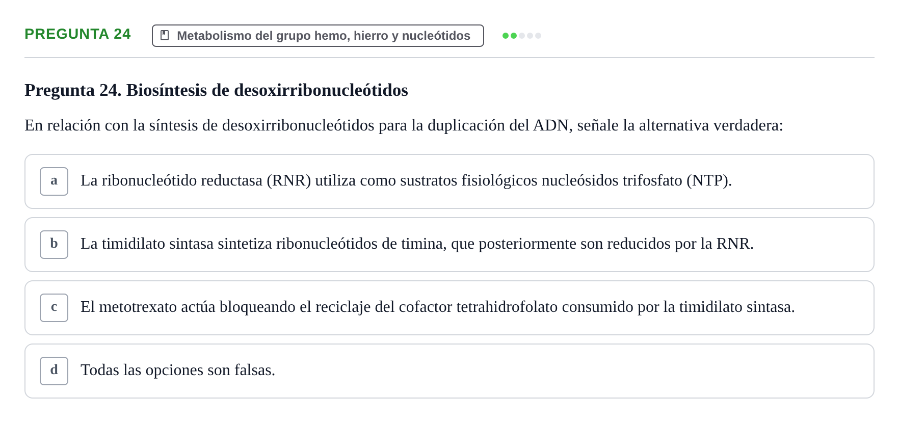 Enunciado: Pregunta 24 · Metabolismo-Endocrinología UDL 2014