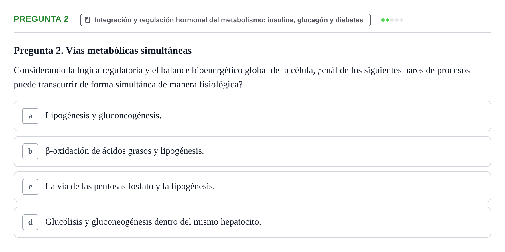 Enunciado: Pregunta 2 · Metabolismo-Endocrinología UDL 2014