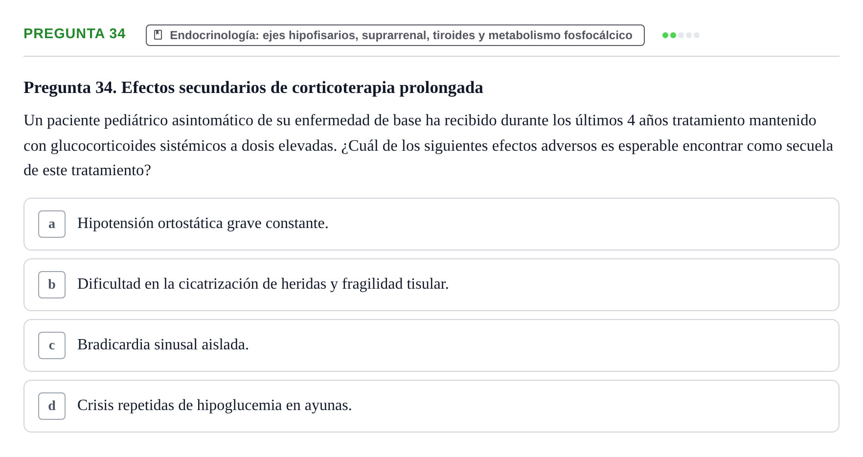Enunciado: Pregunta 34 · Metabolismo-Endocrinología UDL 2014