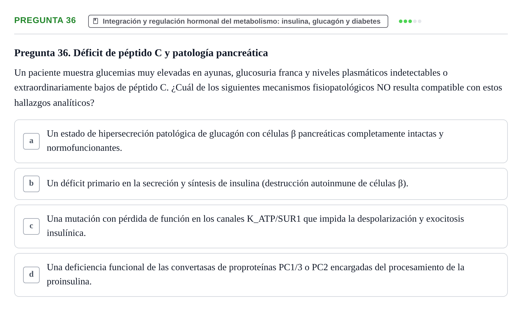 Enunciado: Pregunta 36 · Metabolismo-Endocrinología UDL 2014