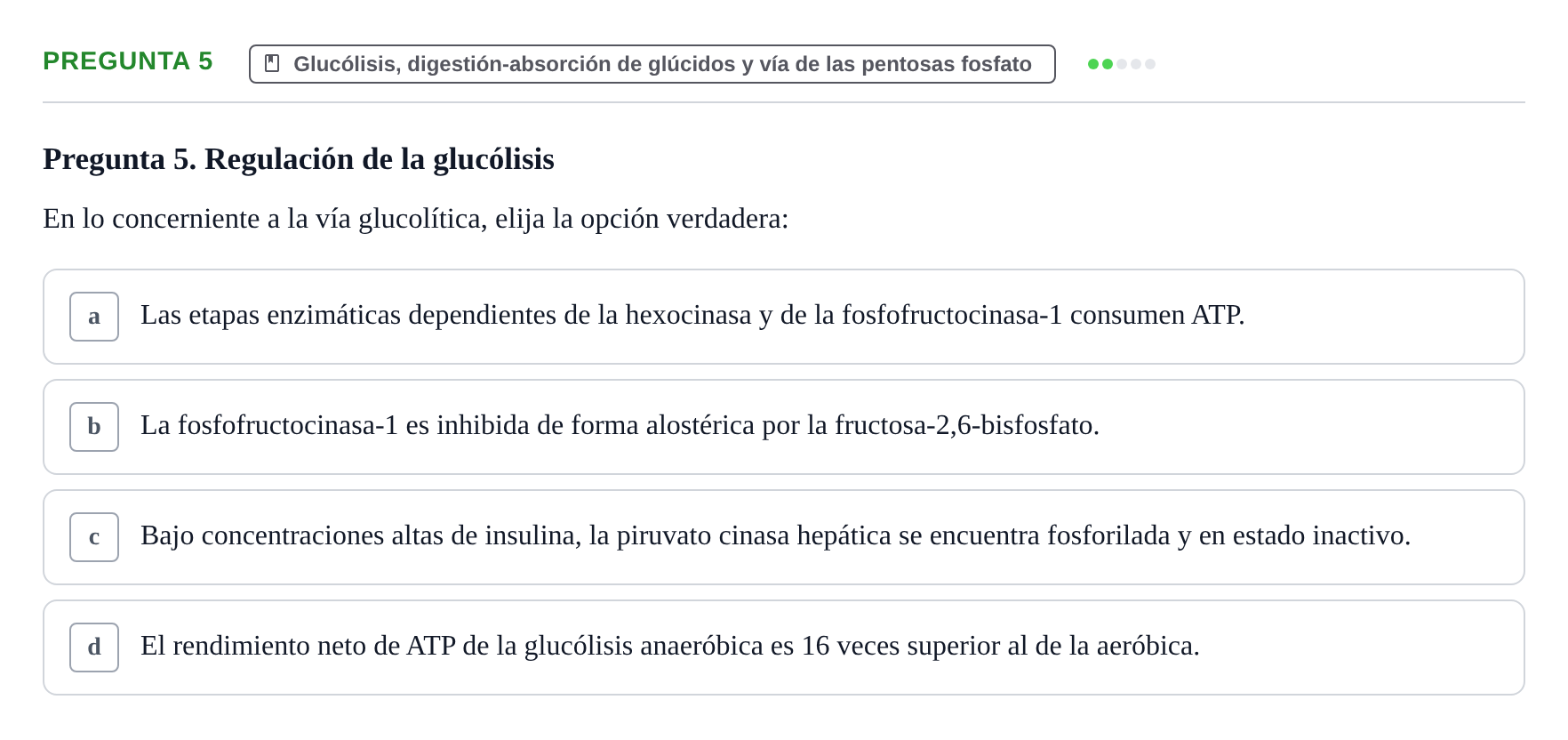 Enunciado: Pregunta 5 · Metabolismo-Endocrinología UDL 2014