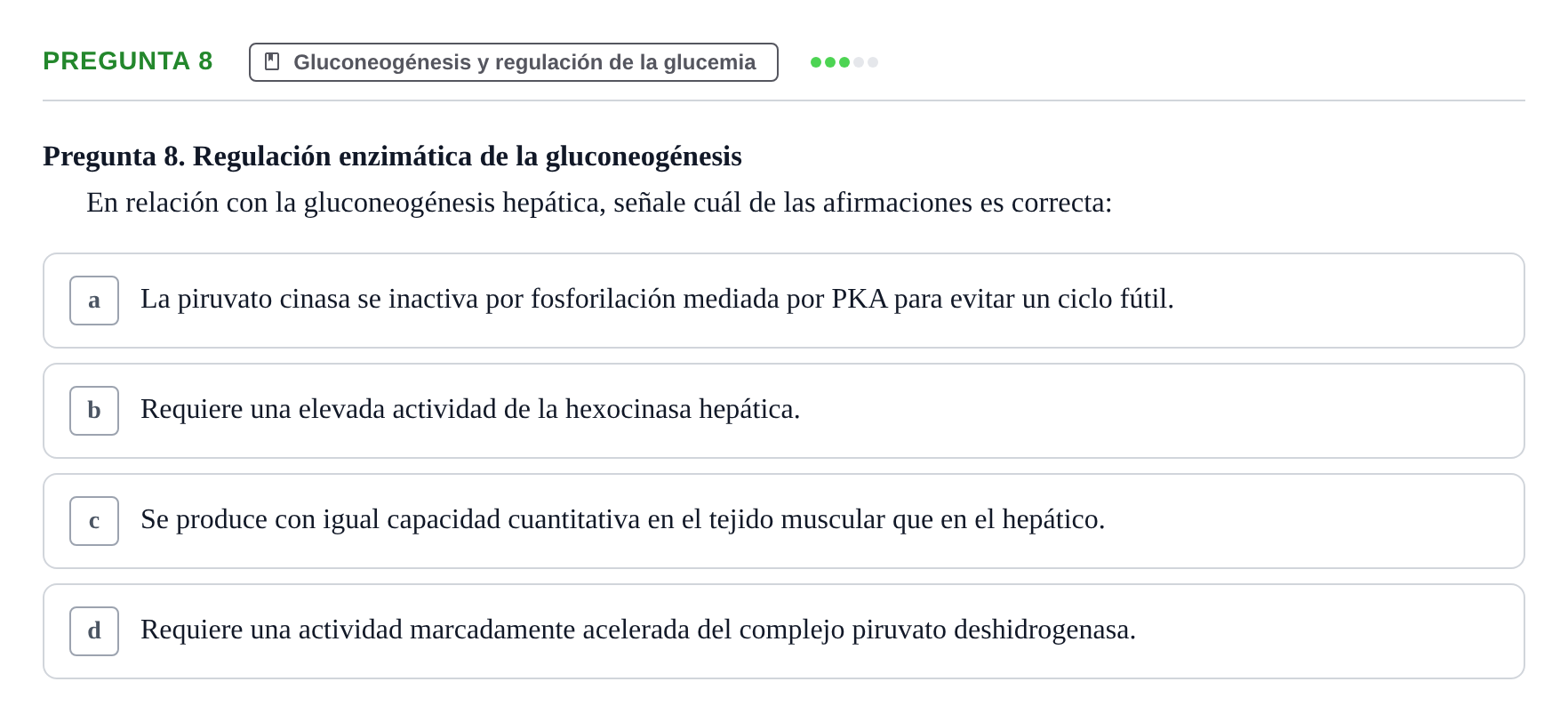 Enunciado: Pregunta 8 · Metabolismo-Endocrinología UDL 2014