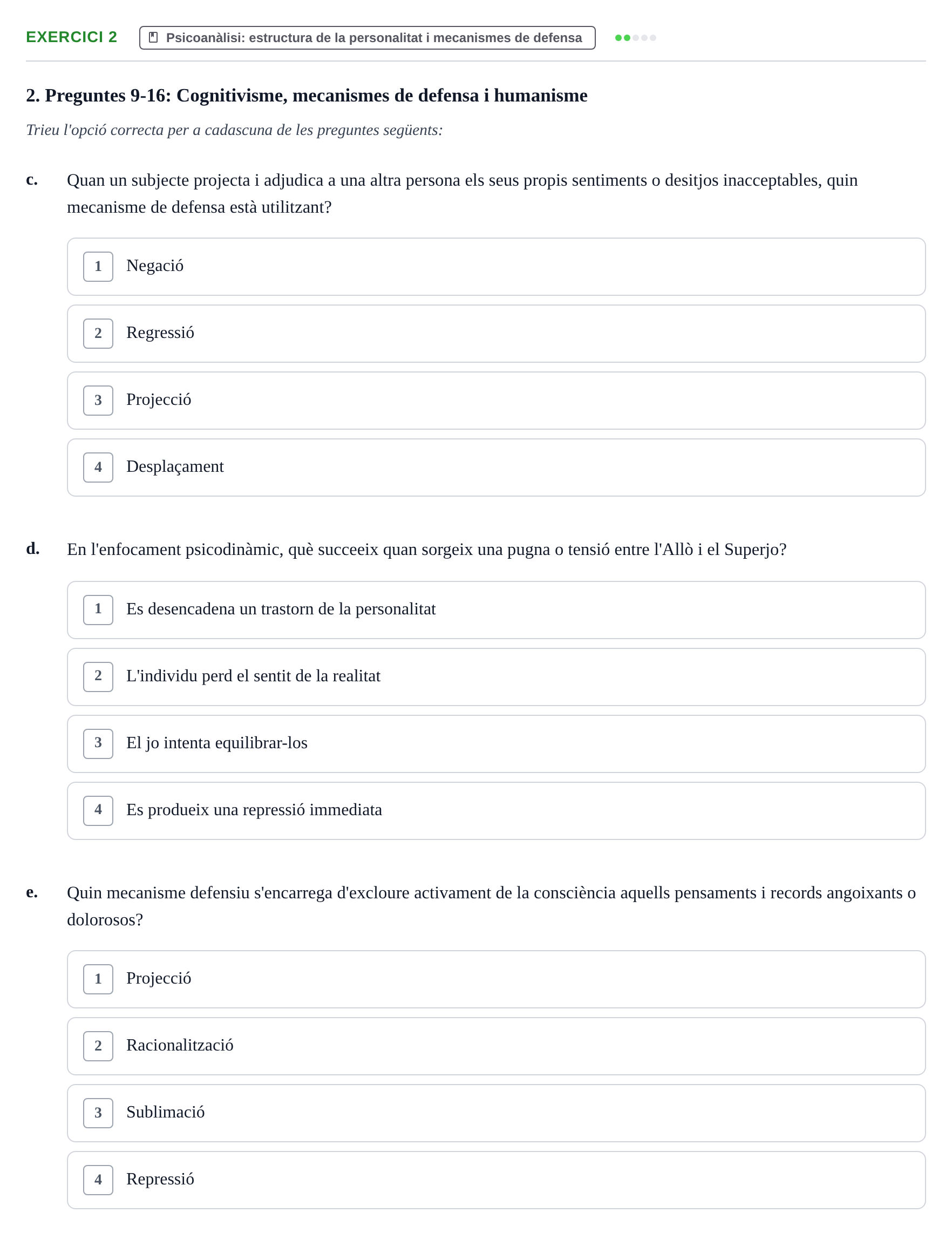 Enunciado: Ejercicio 2 - Psicoanàlisi: estructura de la personalitat i… · Ciencias Psicosociales URL Examen de Ciències Psicosocials: Temes 1, 2 i 3