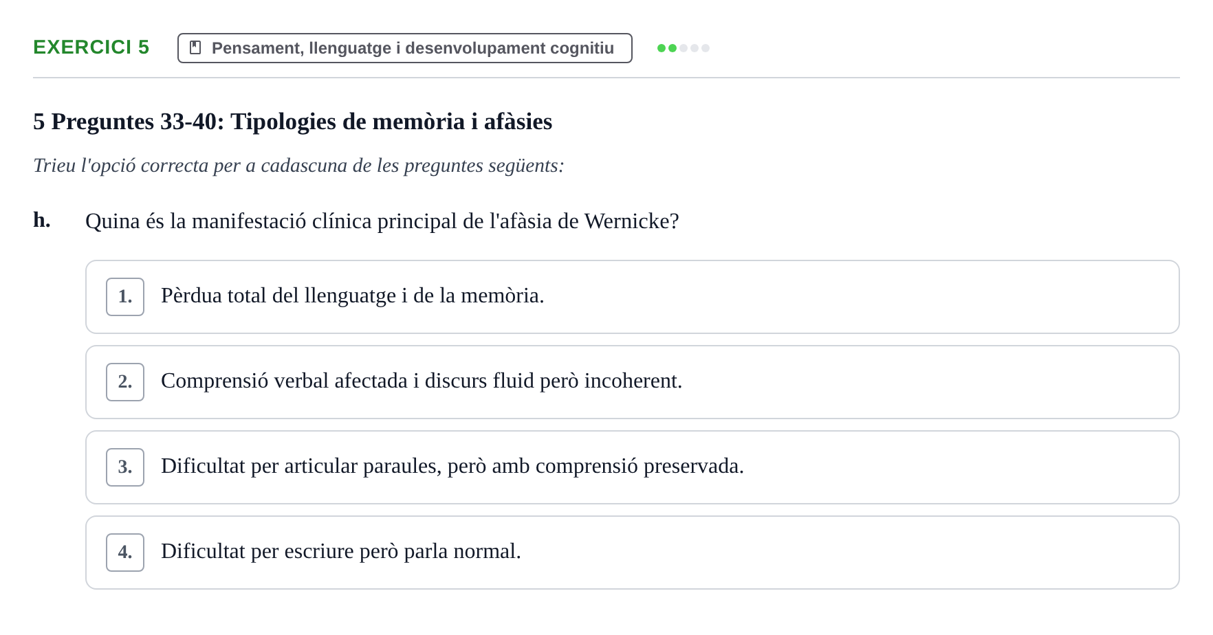 Enunciado: Ejercicio 5 - Pensament, llenguatge i desenvolupament cogni… · Ciencias Psicosociales URL Examen de Ciències Psicosocials: Temes 1, 2 i 3