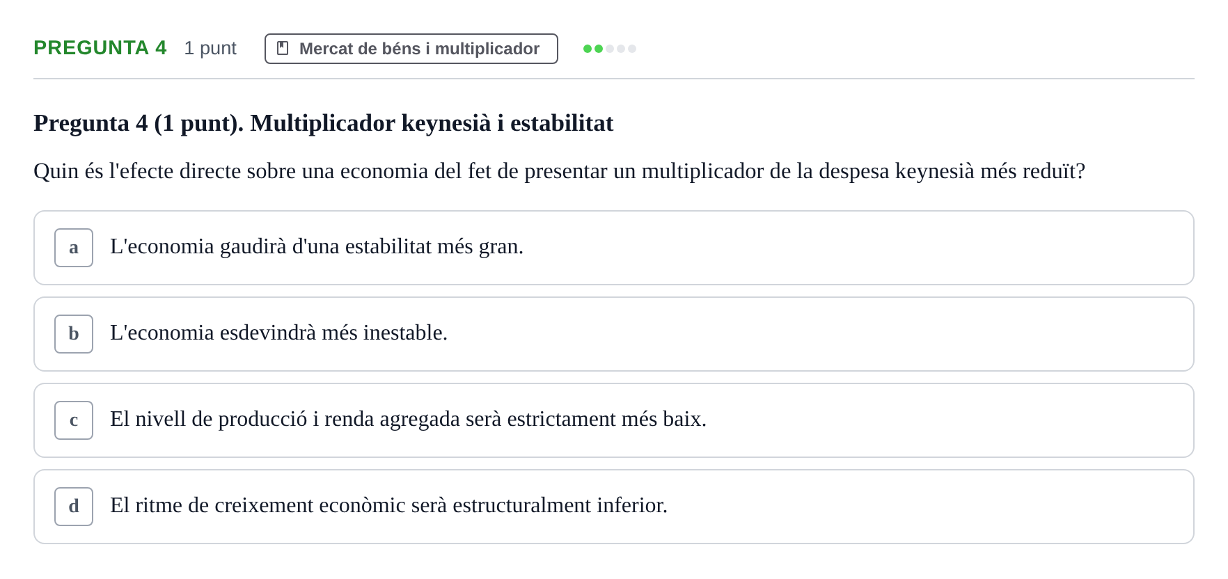 Enunciado: Pregunta 4 · Introducció a la Macroeconomia UPF 2019