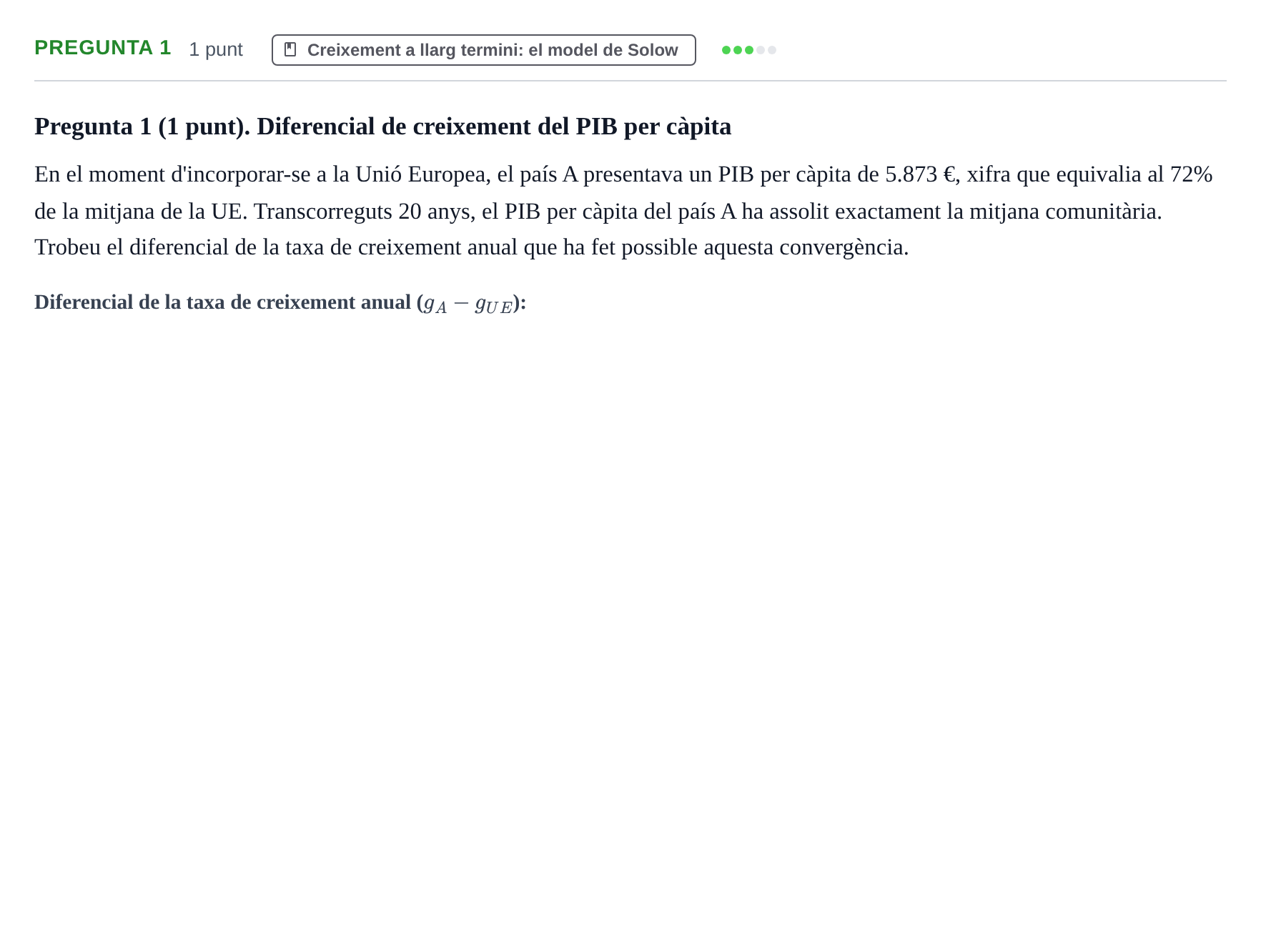 Enunciado: Pregunta 1 · Introducció a la Macroeconomia UPF Juny 2017