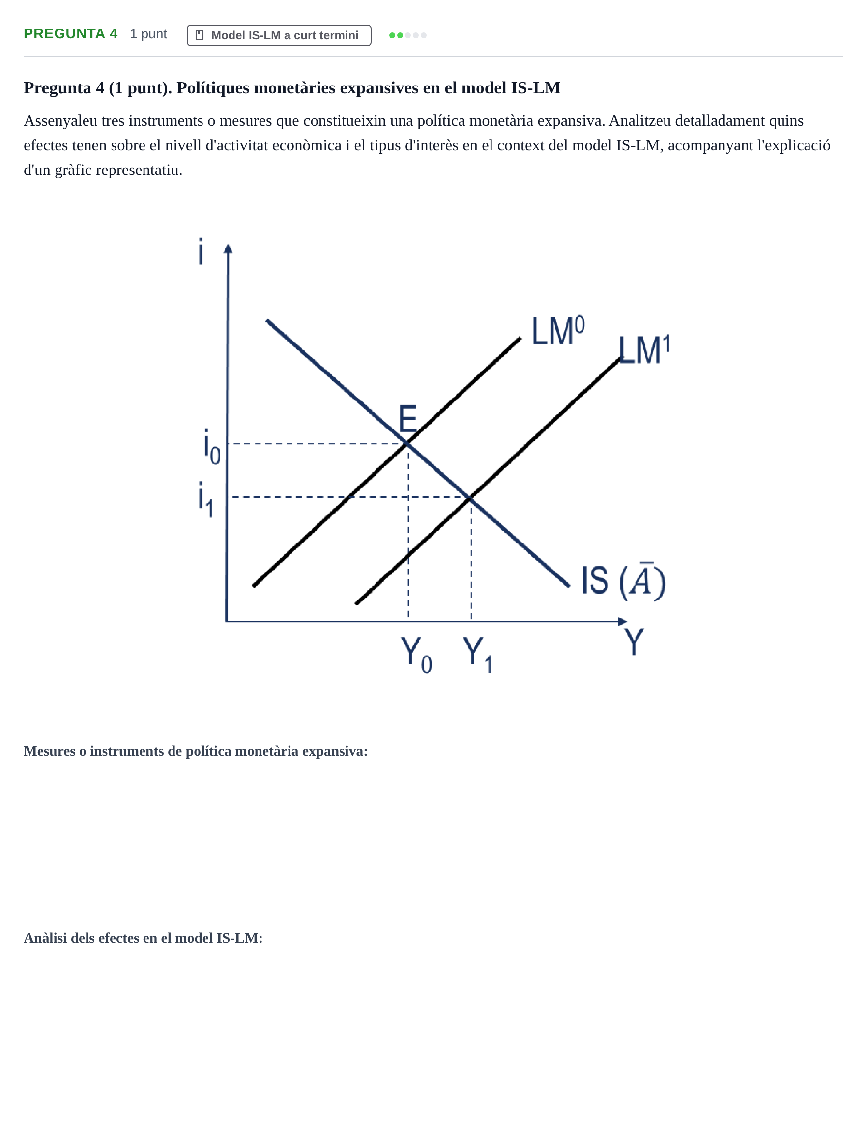Enunciado: Pregunta 4 · Introducció a la Macroeconomia UPF Juny 2017