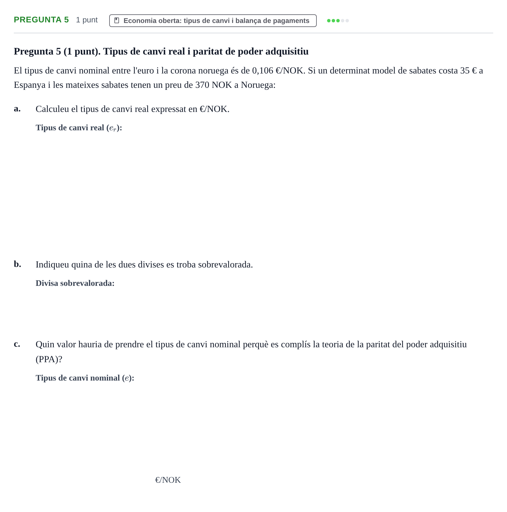Enunciado: Pregunta 5 · Introducció a la Macroeconomia UPF Juny 2017