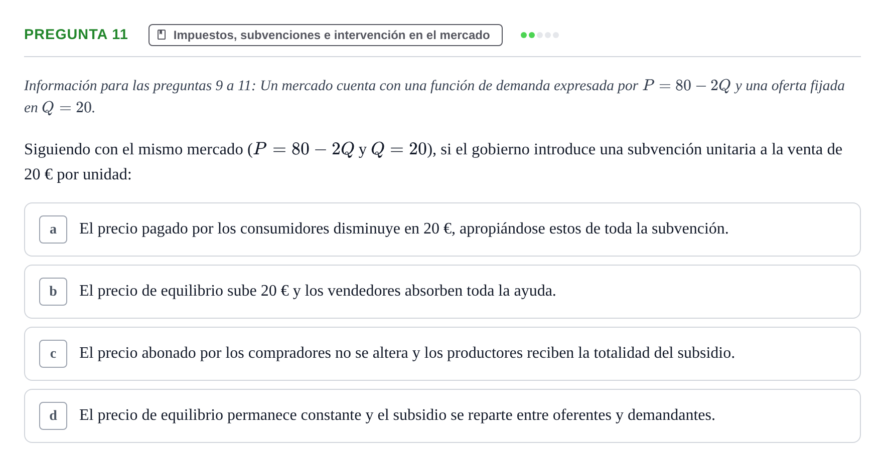 Enunciado: Pregunta 11 · Introducció a la Microeconomia UPF 2018
