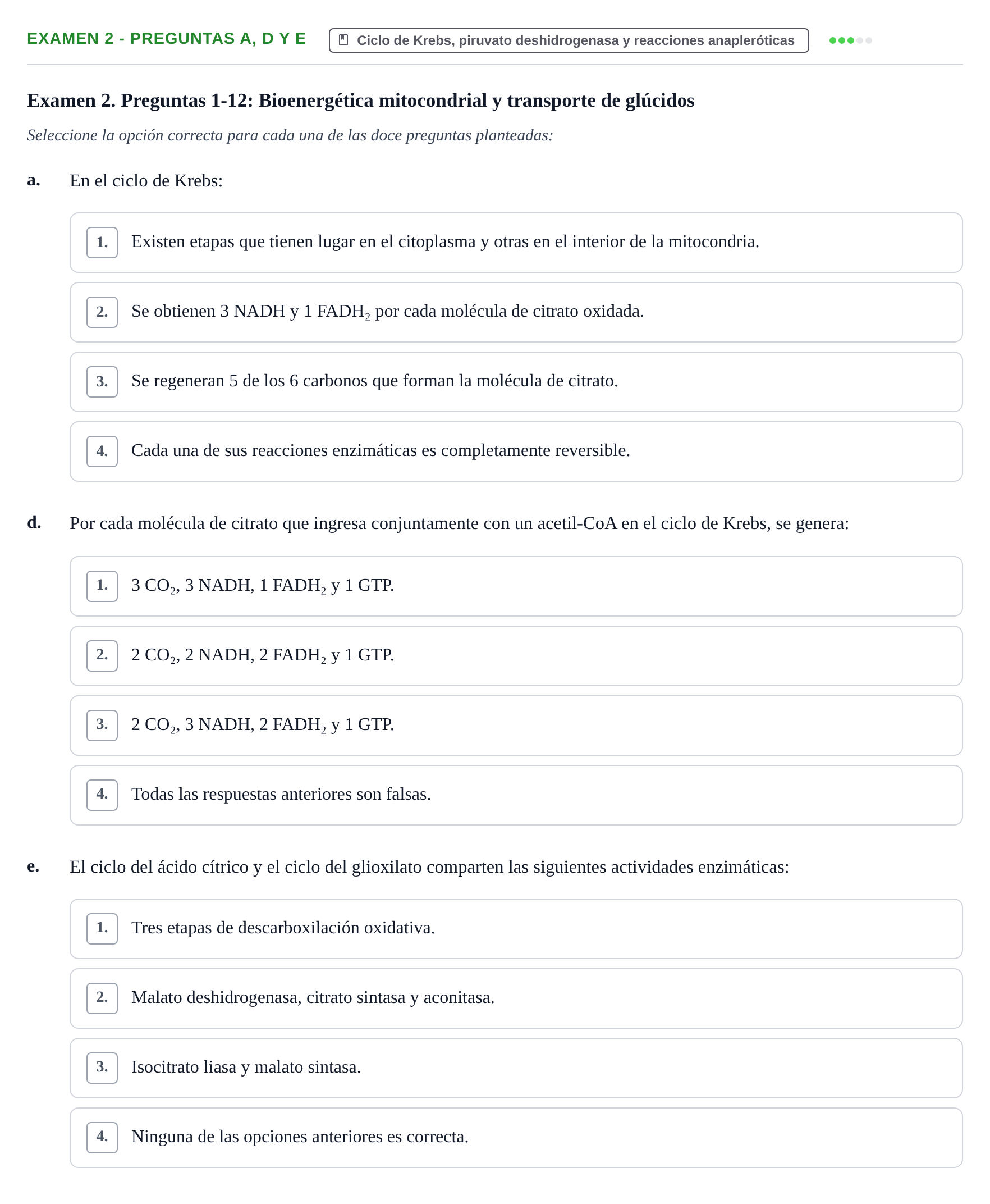 Enunciado: Ejercicio Examen 2 - Preguntas a, d y e · Metabolismo-Endocrinología UDL Recopilación de exámenes de Metabolismo y Endocrinología