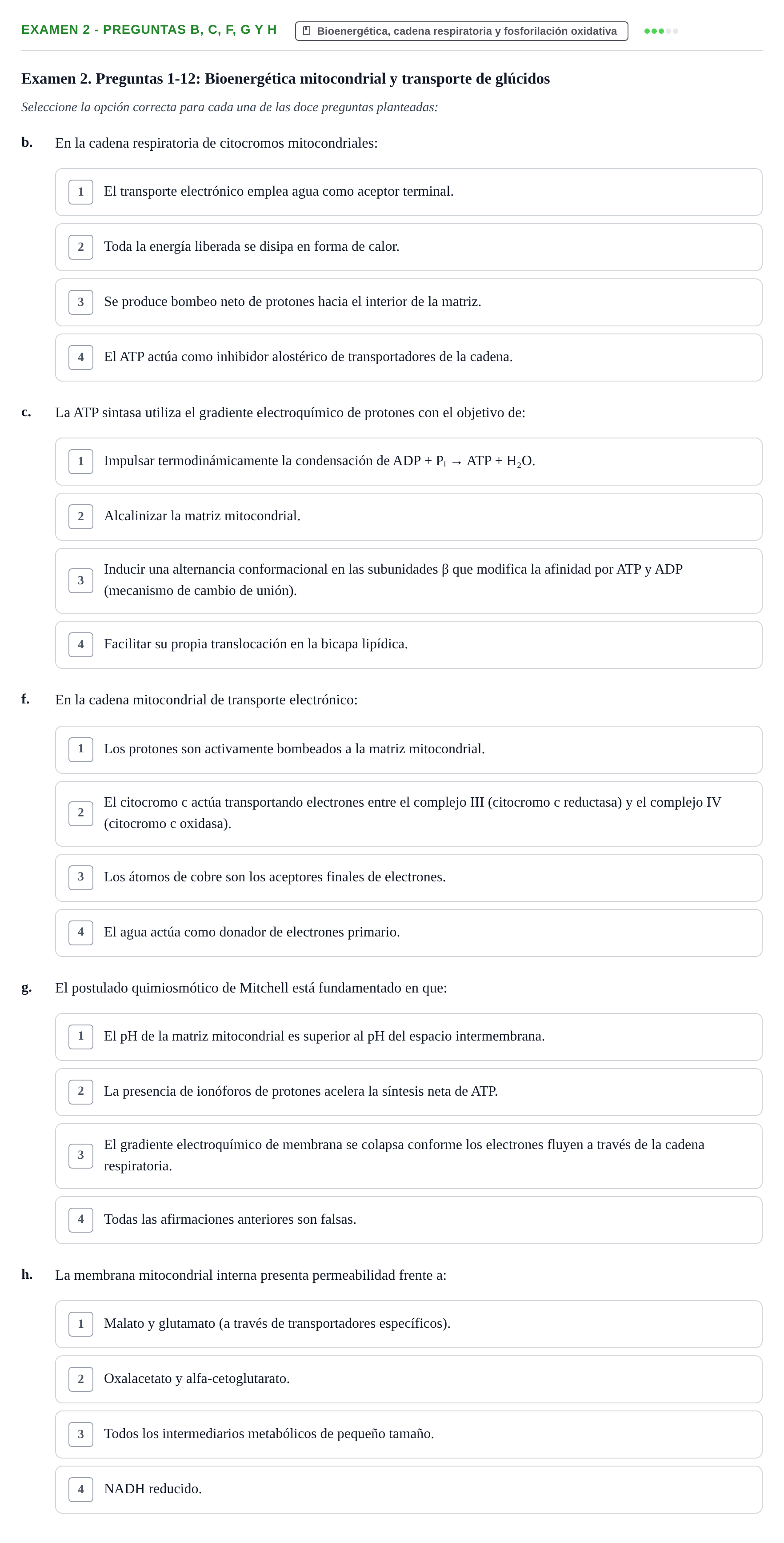 Enunciado: Ejercicio Examen 2 - Preguntas b, c, f, g y h · Metabolismo-Endocrinología UDL Recopilación de exámenes de Metabolismo y Endocrinología