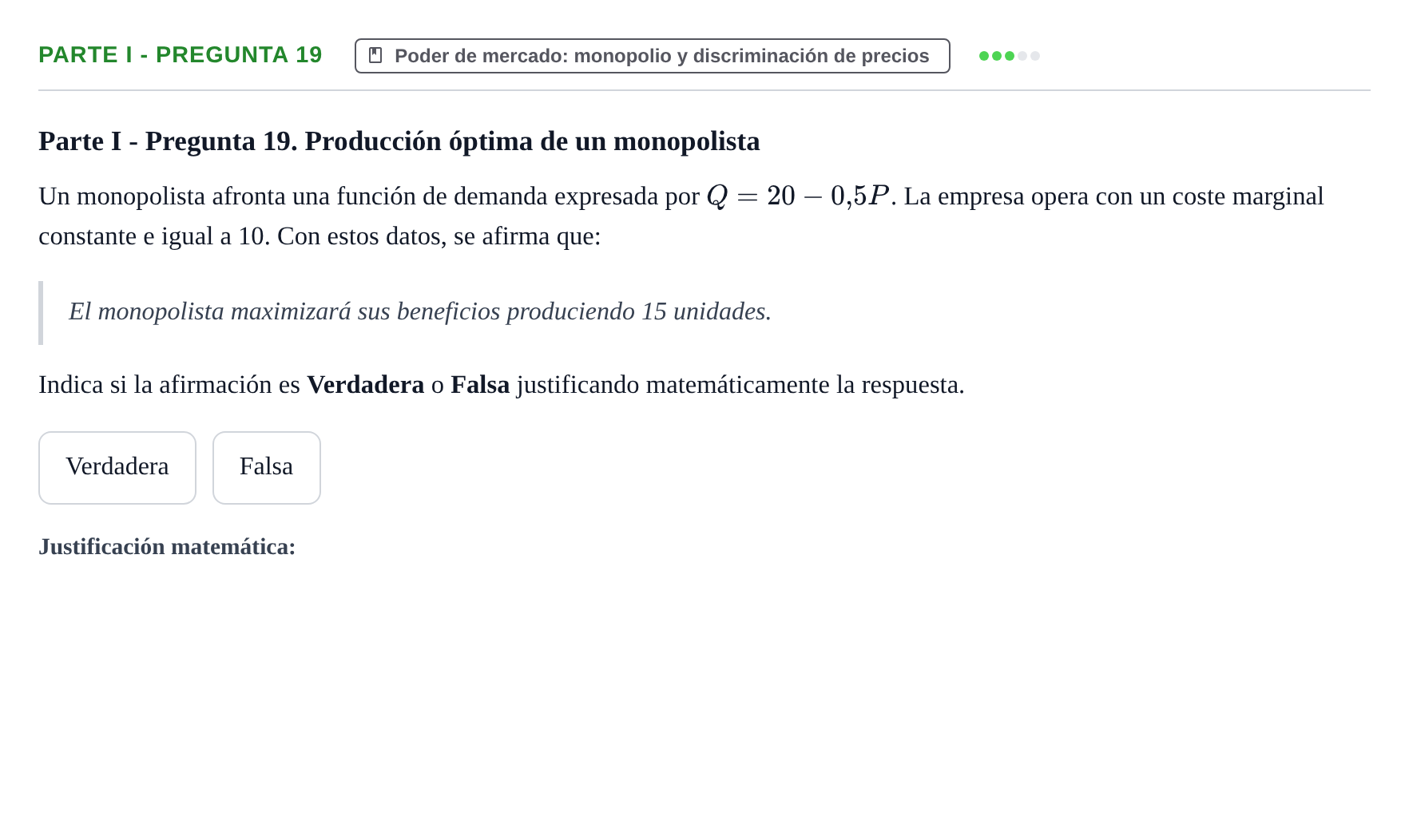 Enunciado: Ejercicio Parte I - Pregunta 19 · Introducció a la Microeconomia UPF 2020