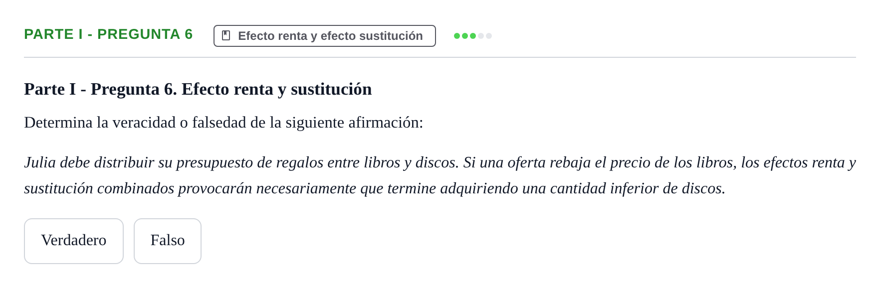 Enunciado: Ejercicio Parte I - Pregunta 6 · Introducció a la Microeconomia UPF 2020