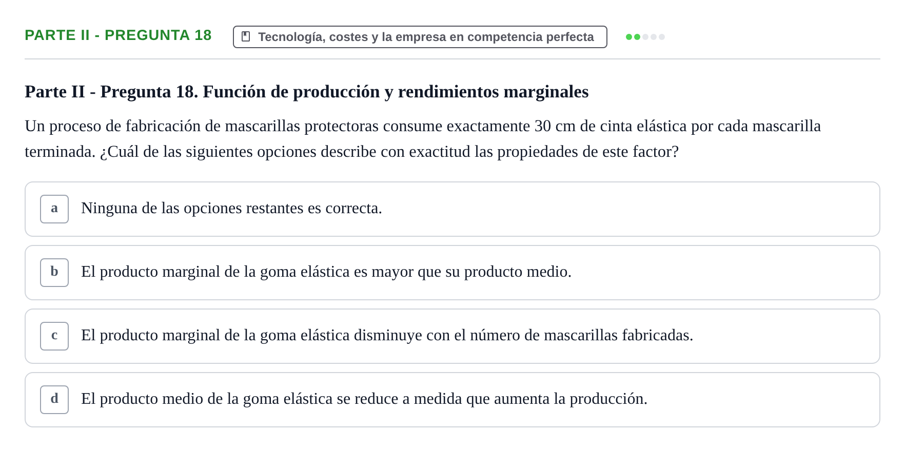 Enunciado: Ejercicio Parte II - Pregunta 18 · Introducció a la Microeconomia UPF 2020
