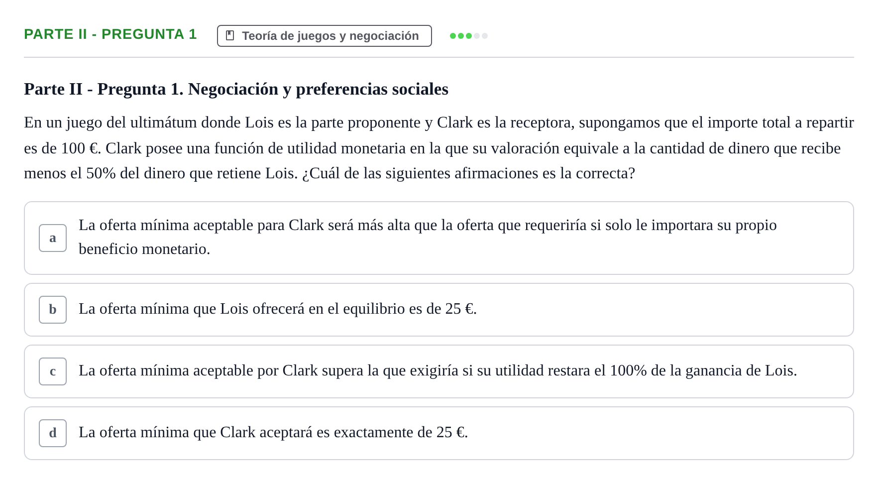 Enunciado: Ejercicio Parte II - Pregunta 1 · Introducció a la Microeconomia UPF 2020