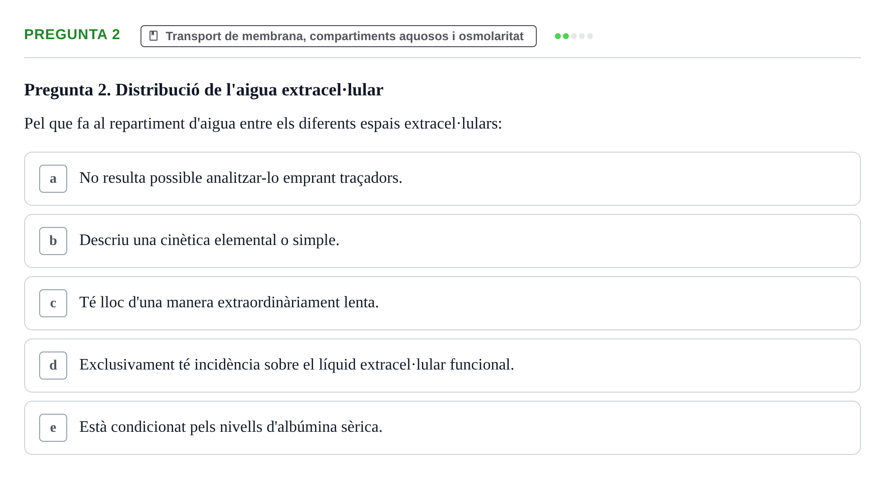 Enunciado: Pregunta 2 · Estructura y función celular UDL 2017