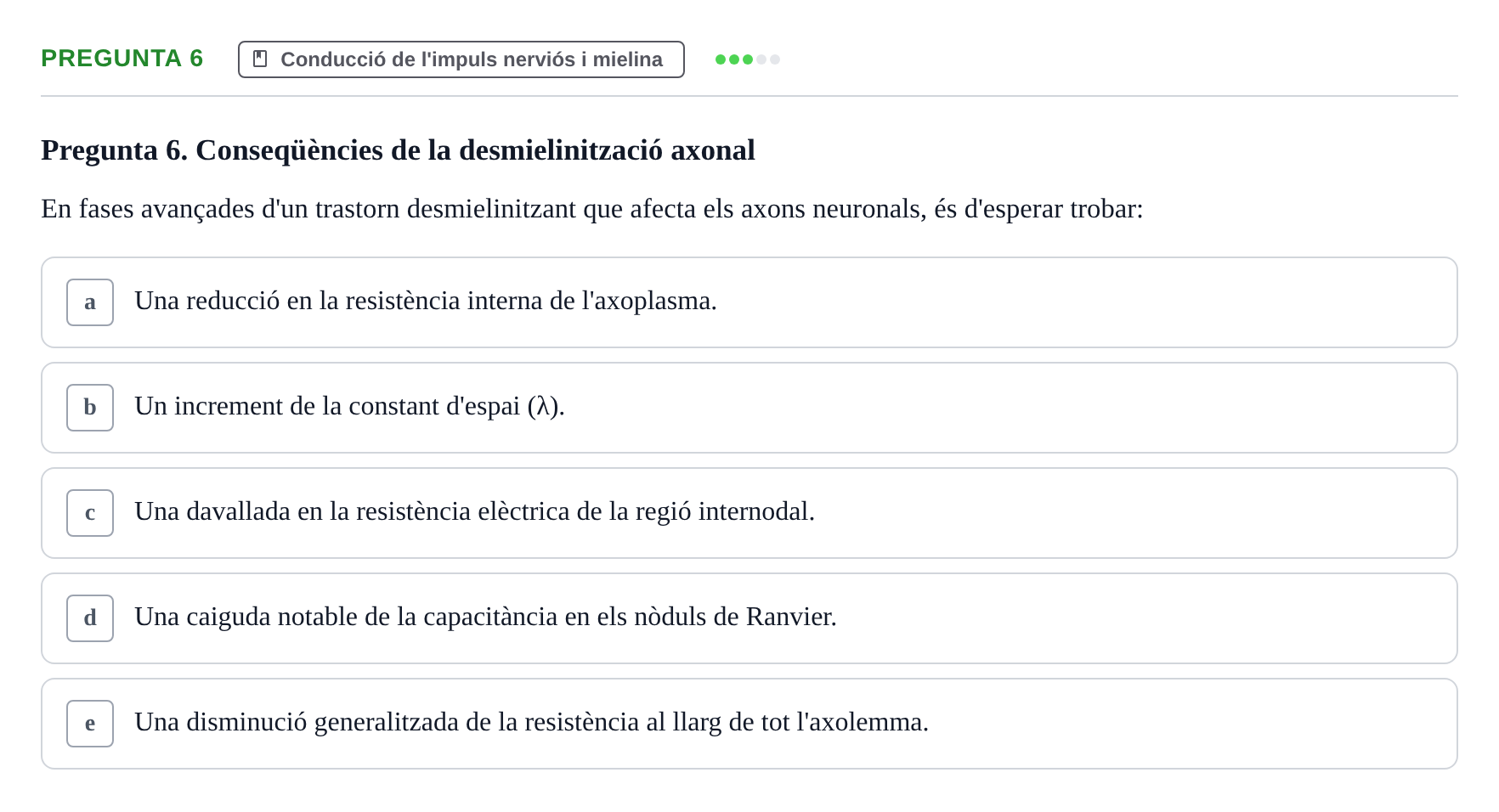 Enunciado: Pregunta 6 · Estructura y función celular UDL 2017