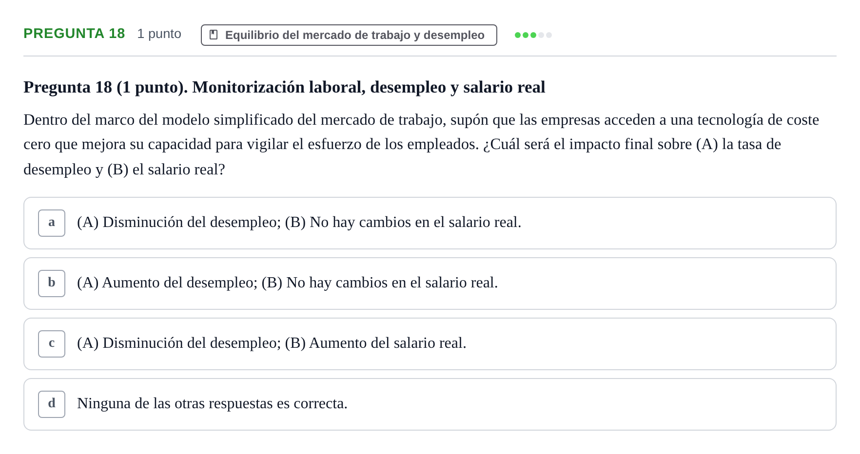 Enunciado: Pregunta 18 · Introducció a la Microeconomia UPF 2022