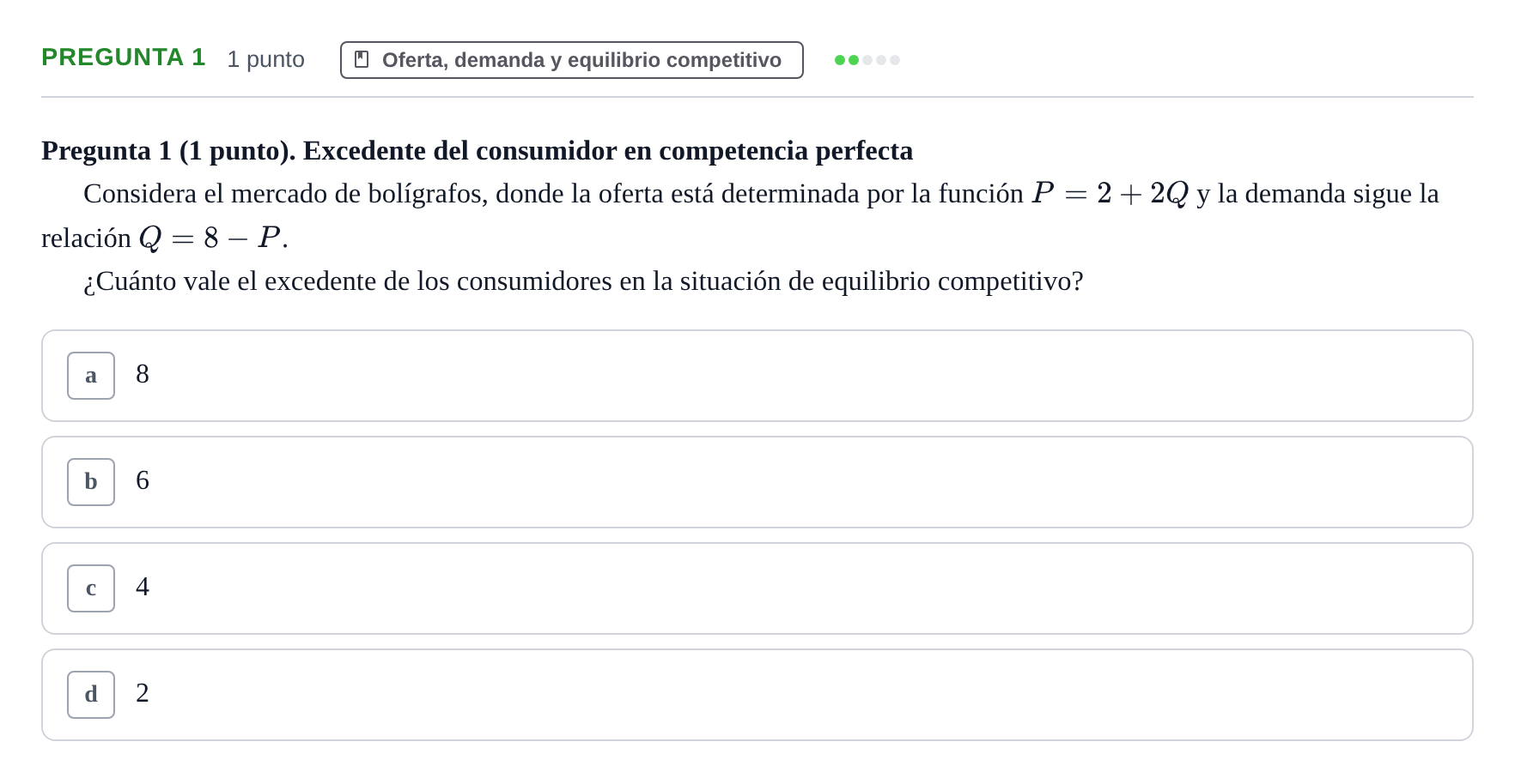 Enunciado: Pregunta 1 · Introducció a la Microeconomia UPF 2022