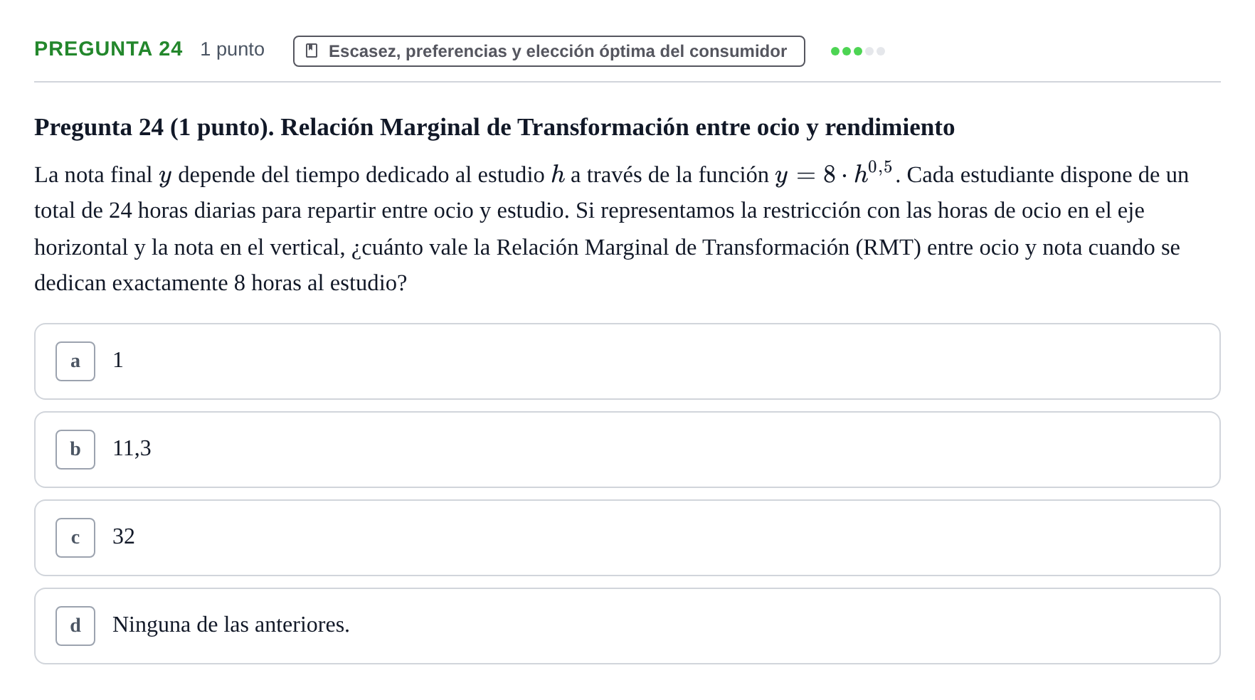 Enunciado: Pregunta 24 · Introducció a la Microeconomia UPF 2022