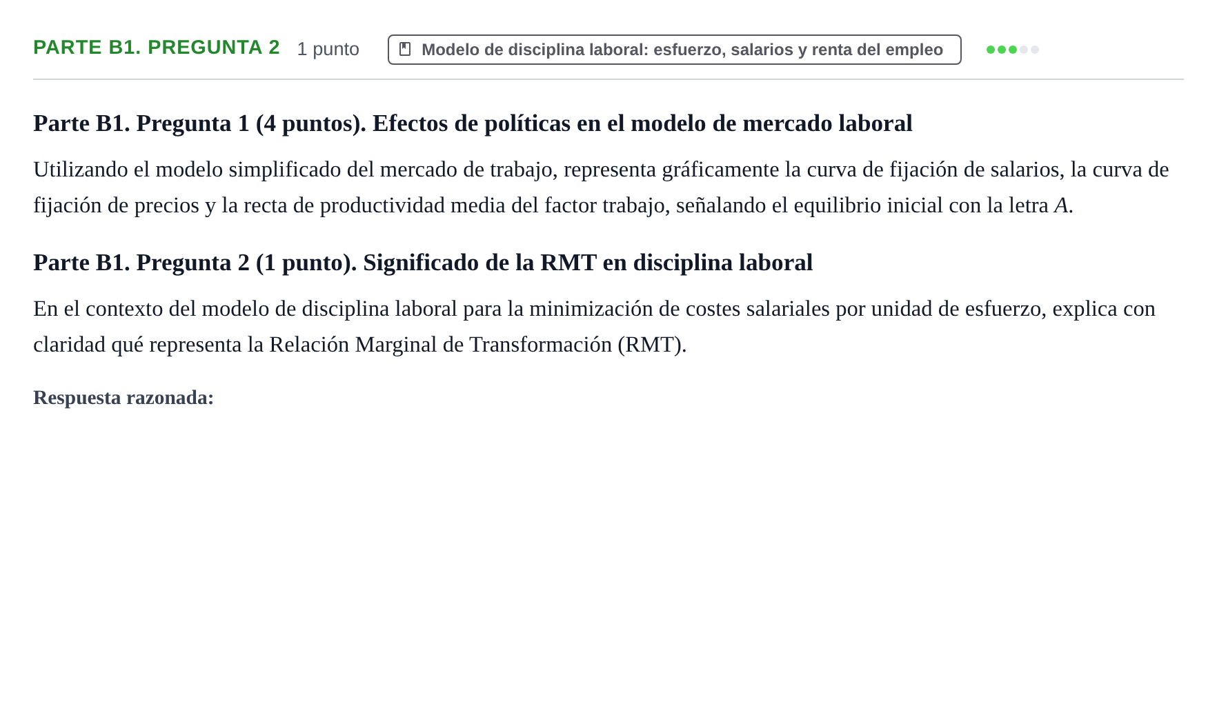 Enunciado: Ejercicio Parte B1. Pregunta 2 · Introducció a la Microeconomia UPF 2022