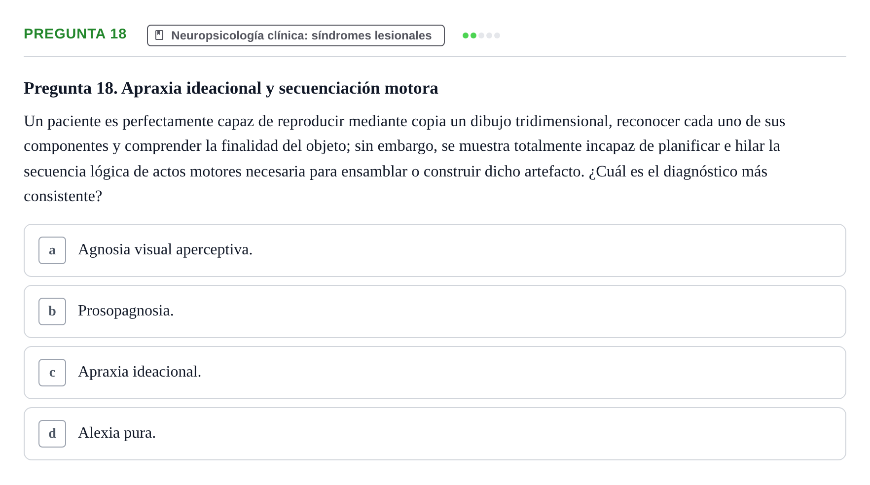 Enunciado: Pregunta 18
