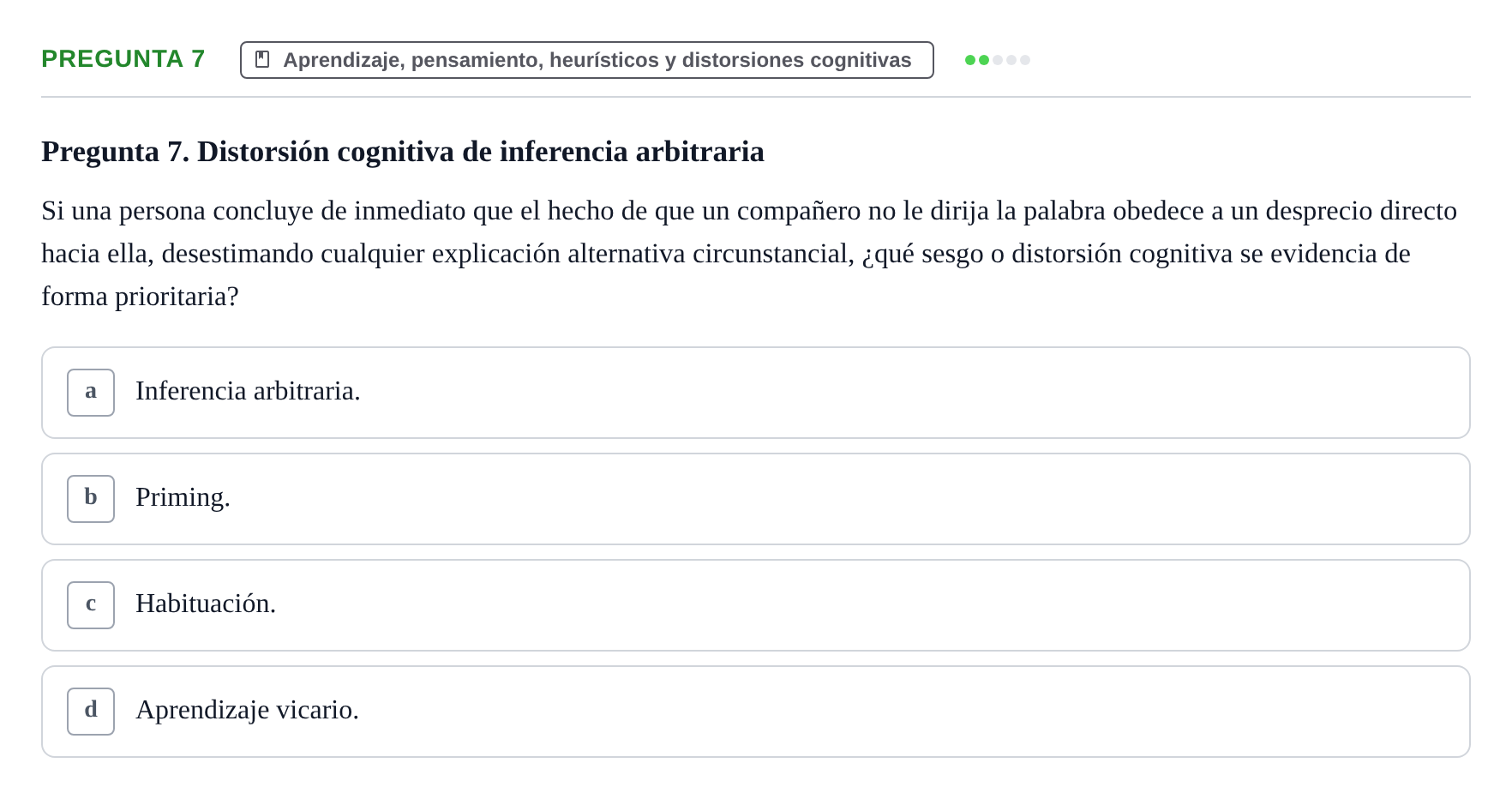 Enunciado: Pregunta 7