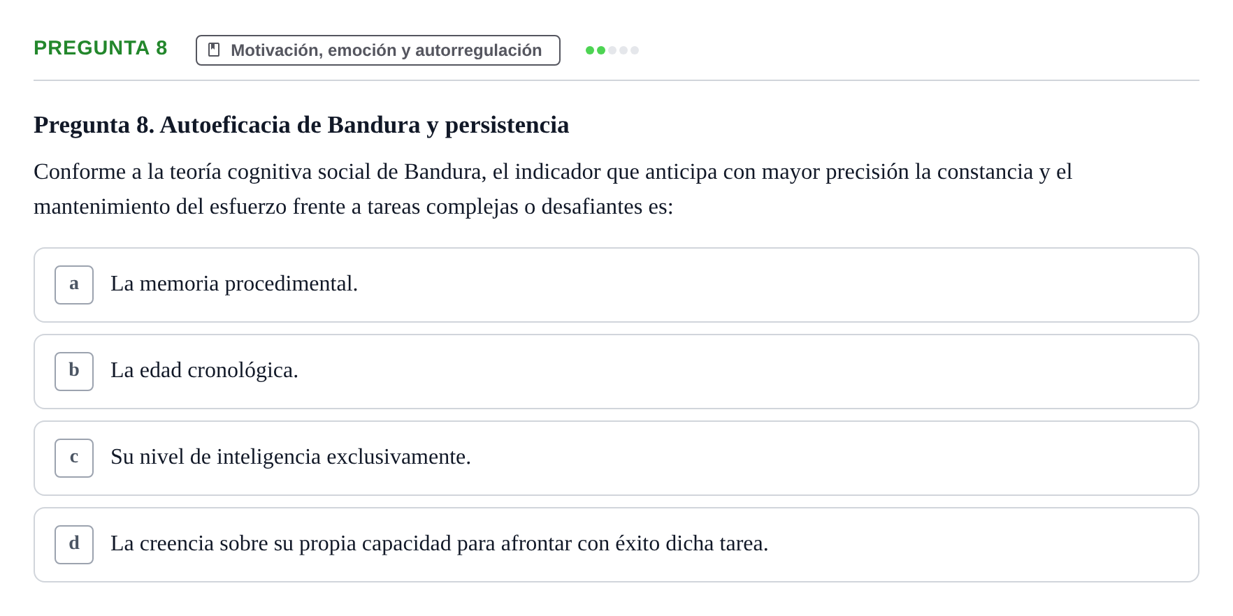 Enunciado: Pregunta 8