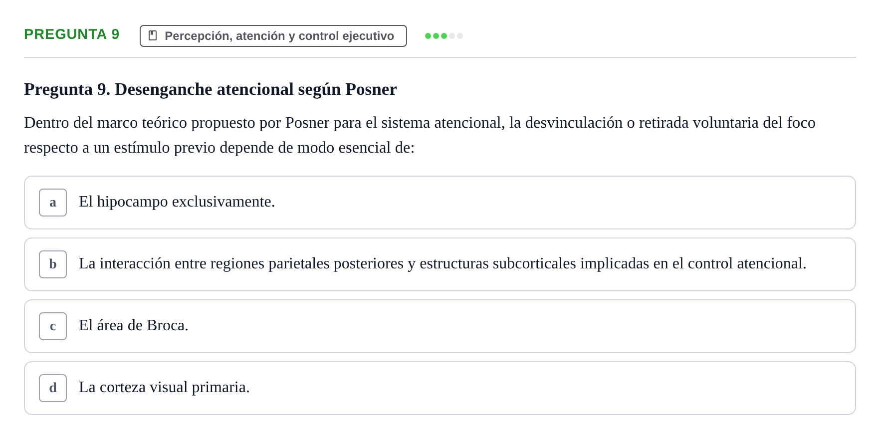Enunciado: Pregunta 9