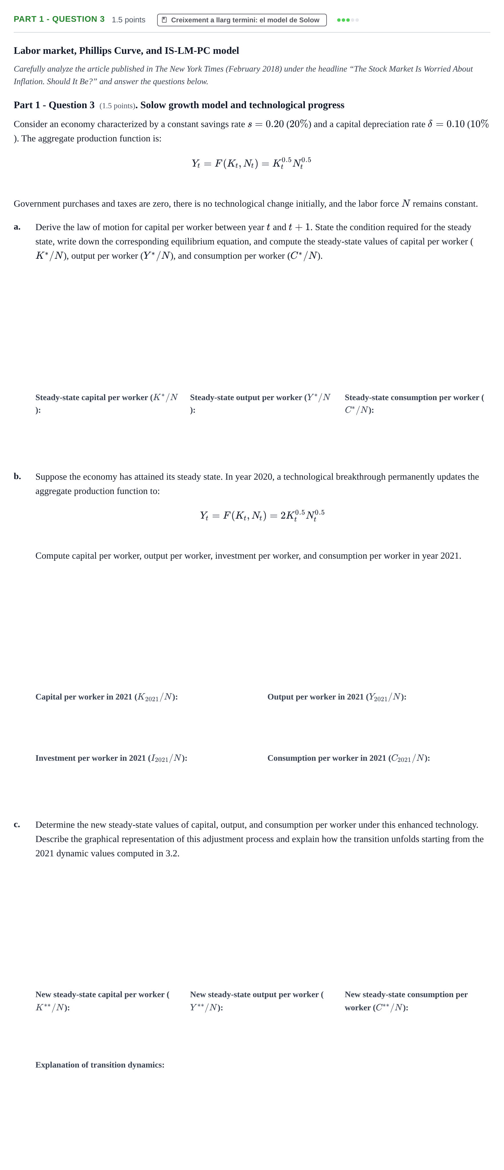 Enunciado: Part 1 - Question 3 · Introducció a la Macroeconomia UPF 2018