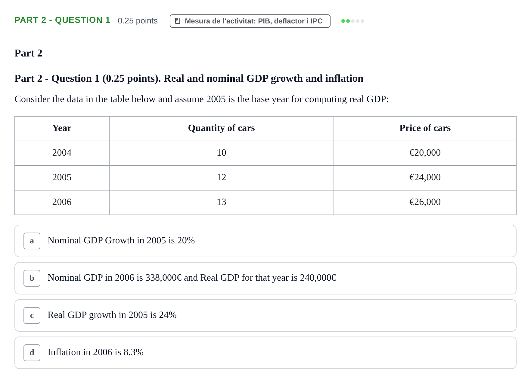 Enunciado: Part 2 - Question 1 · Introducció a la Macroeconomia UPF 2018