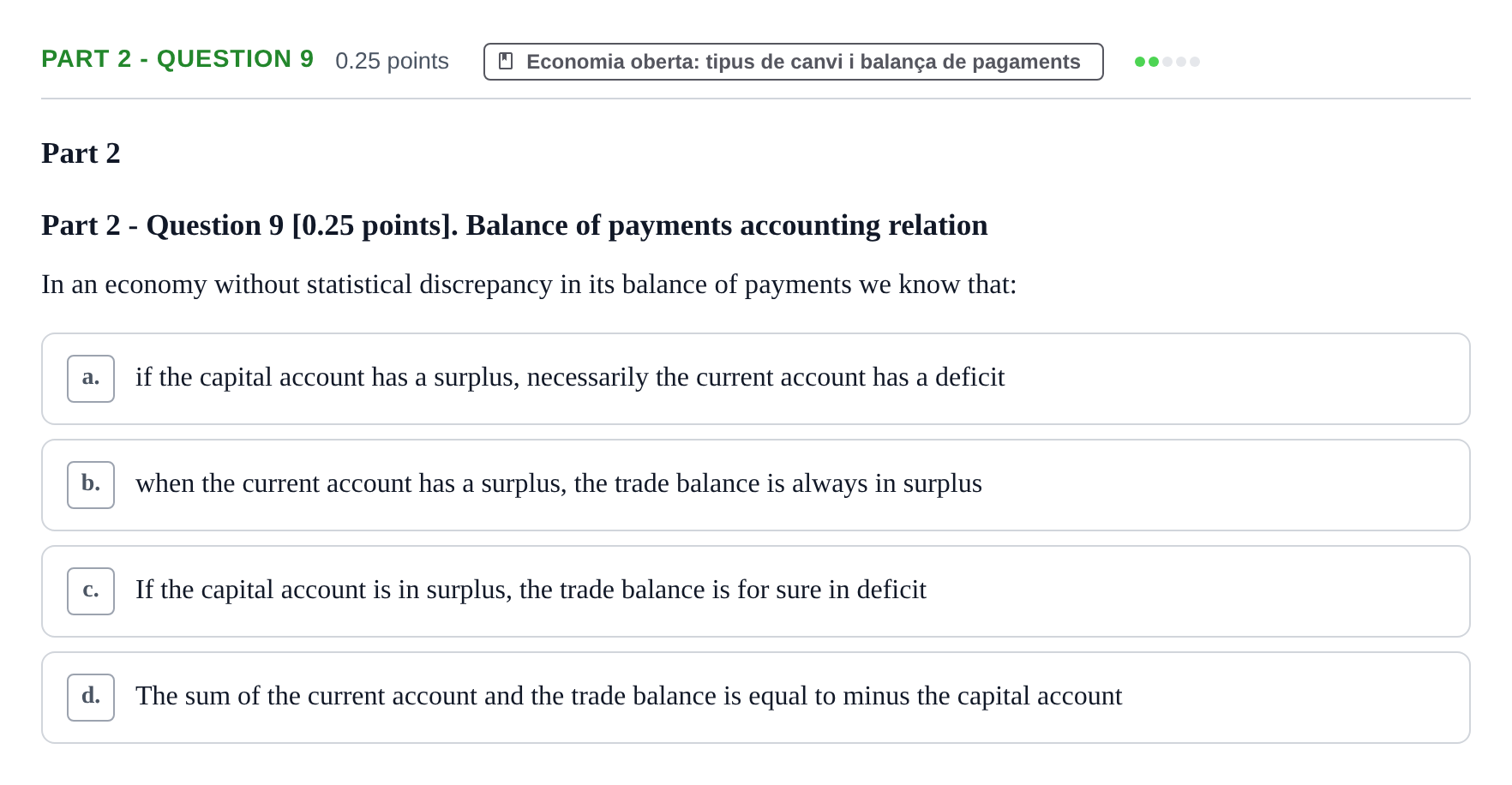 Enunciado: Part 2 - Question 9 · Introducció a la Macroeconomia UPF 2018