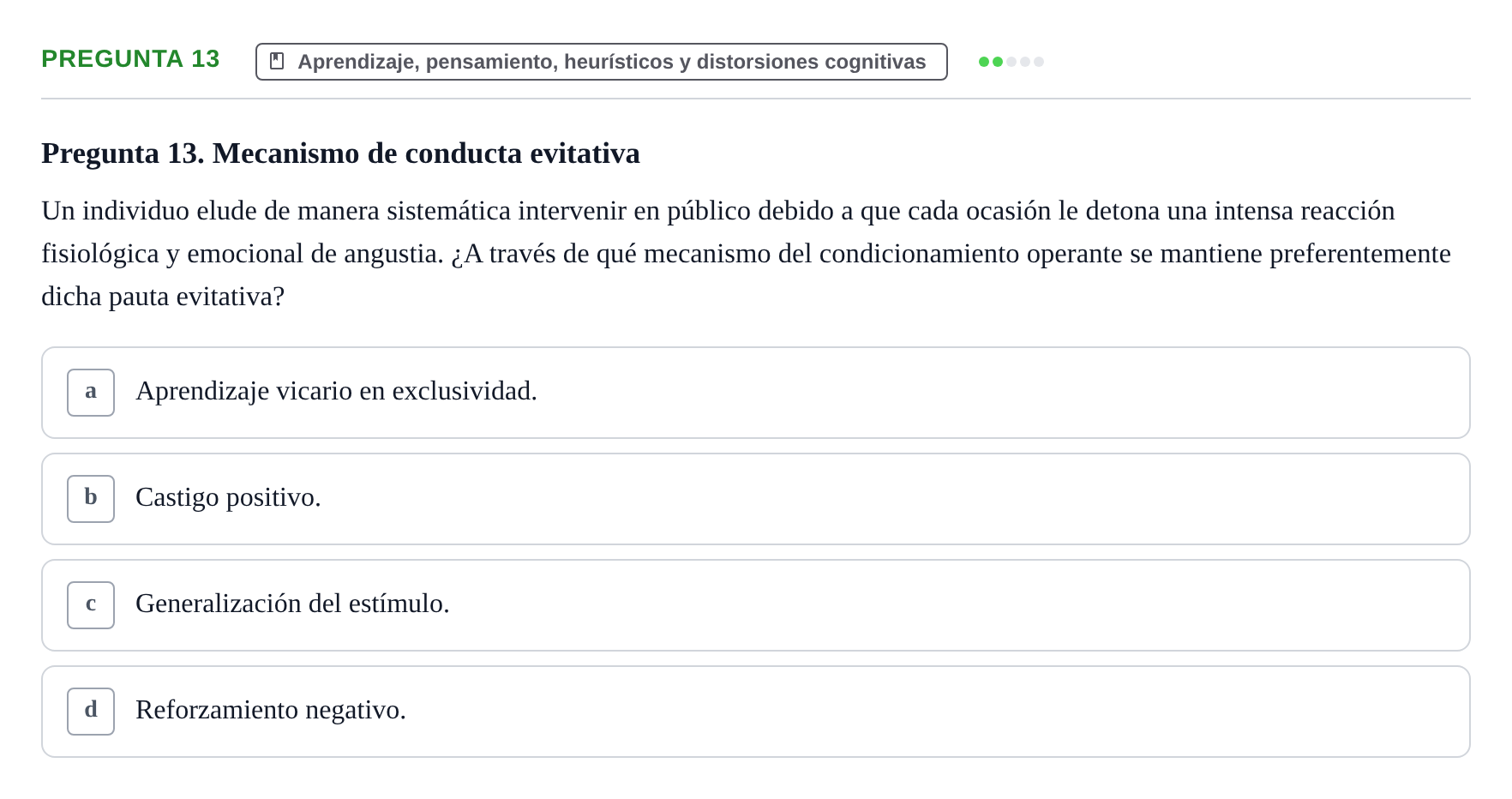 Enunciado: Pregunta 13