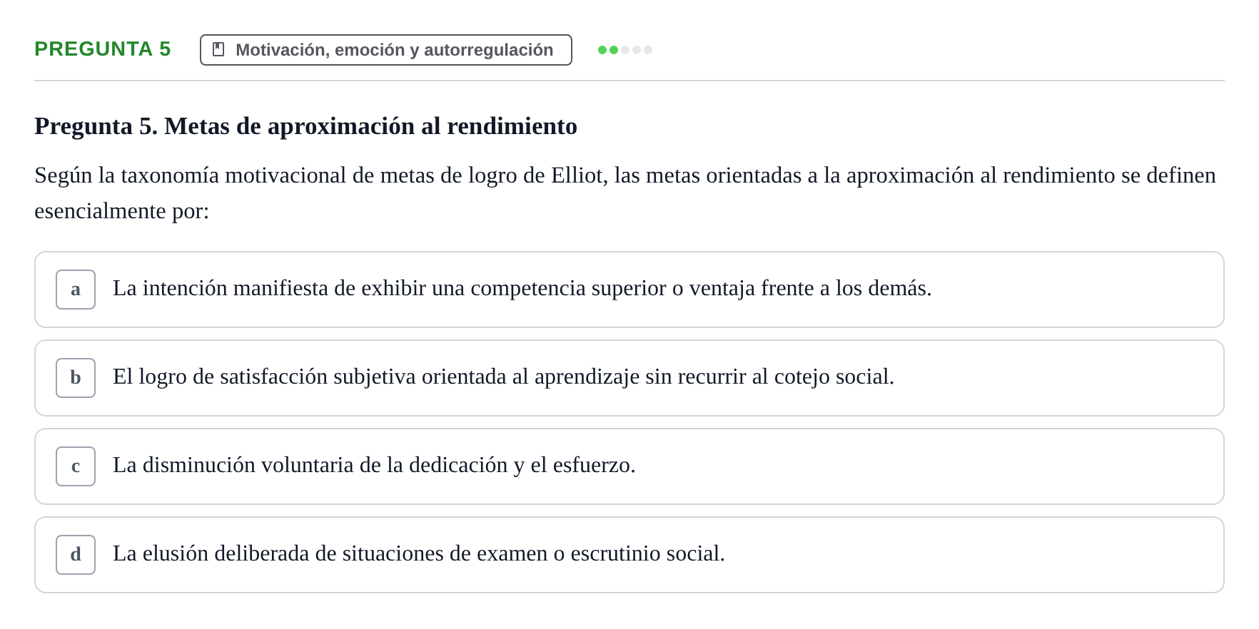 Enunciado: Pregunta 5
