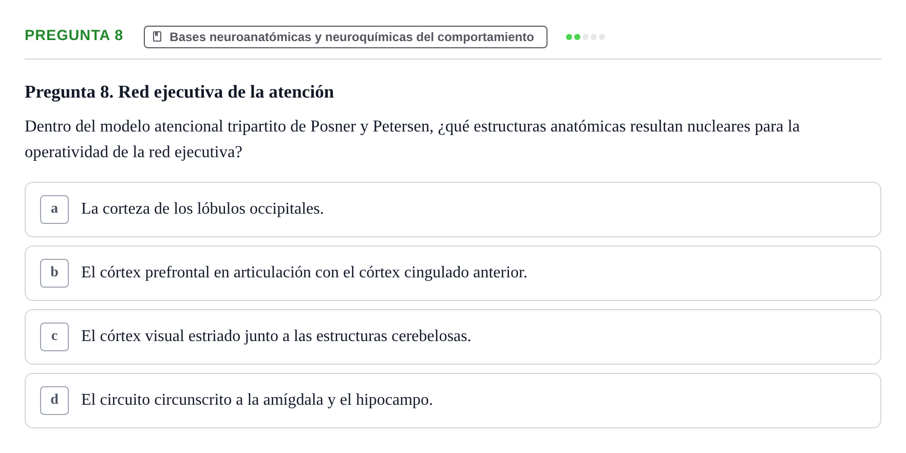 Enunciado: Pregunta 8