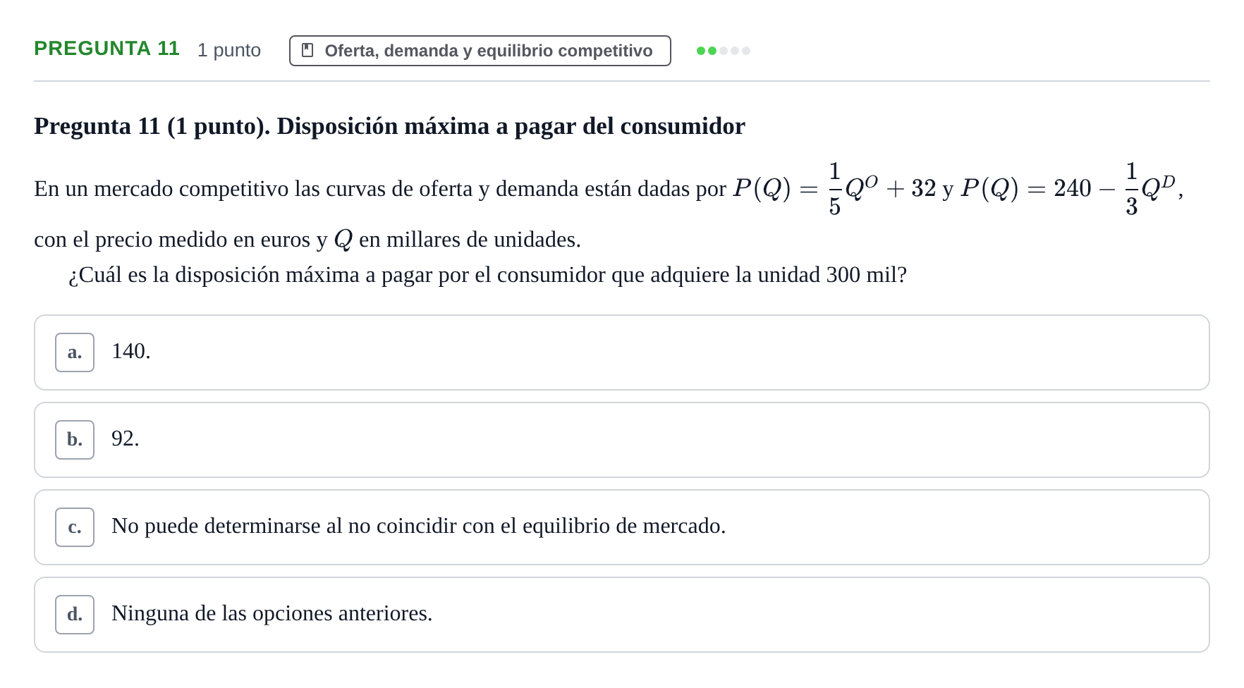 Enunciado: Pregunta 11 · Introducció a la Microeconomia UPF 2023