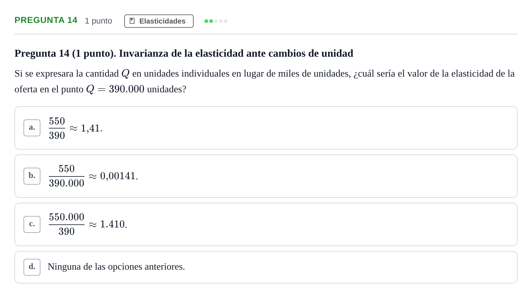 Enunciado: Pregunta 14 · Introducció a la Microeconomia UPF 2023