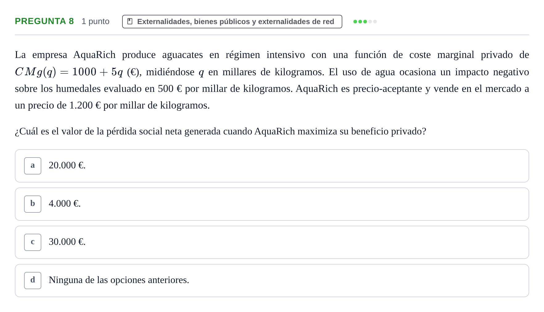 Enunciado: Pregunta 8 · Introducció a la Microeconomia UPF 2023
