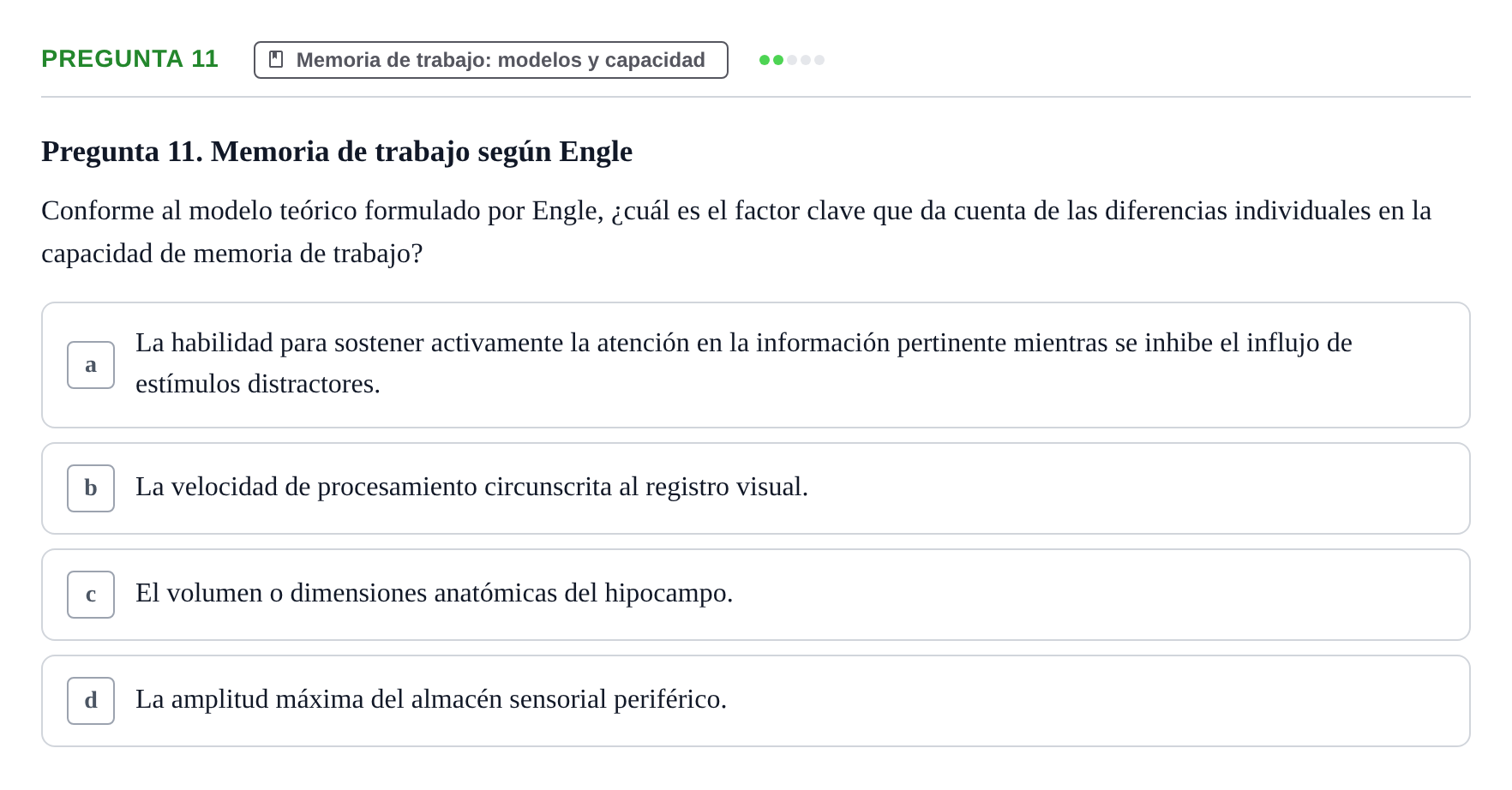 Enunciado: Pregunta 11